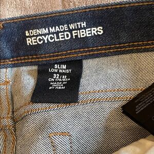 H&M Men's Slim Low Waist Jeans - Blue